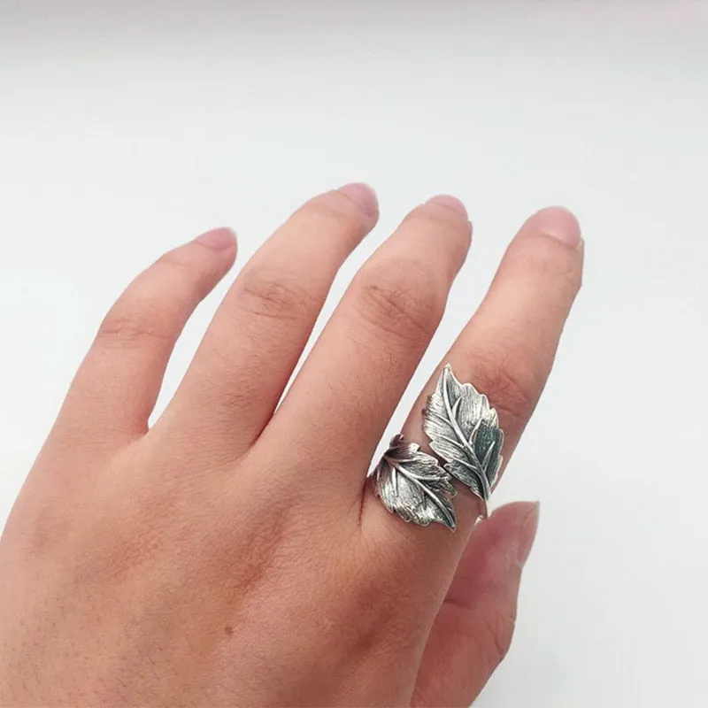 Leaf Open Rings