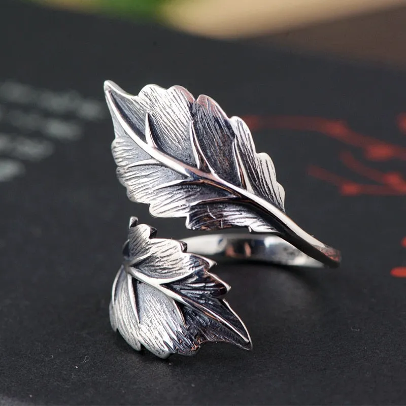 Leaf Open Rings