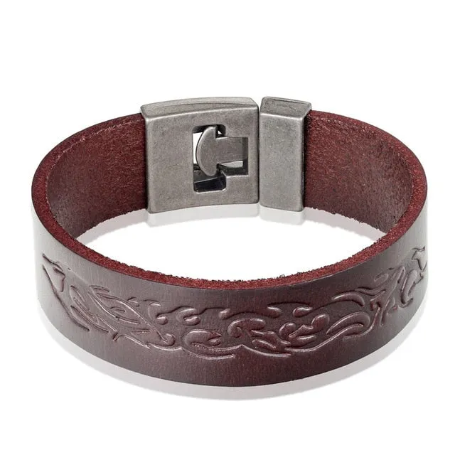 Leather Bracelet Men Vintage Punk Anchor Bracelets Women Nautical Jewelry Preferred Gift