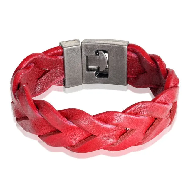 Leather Bracelet Men Vintage Punk Anchor Bracelets Women Nautical Jewelry Preferred Gift