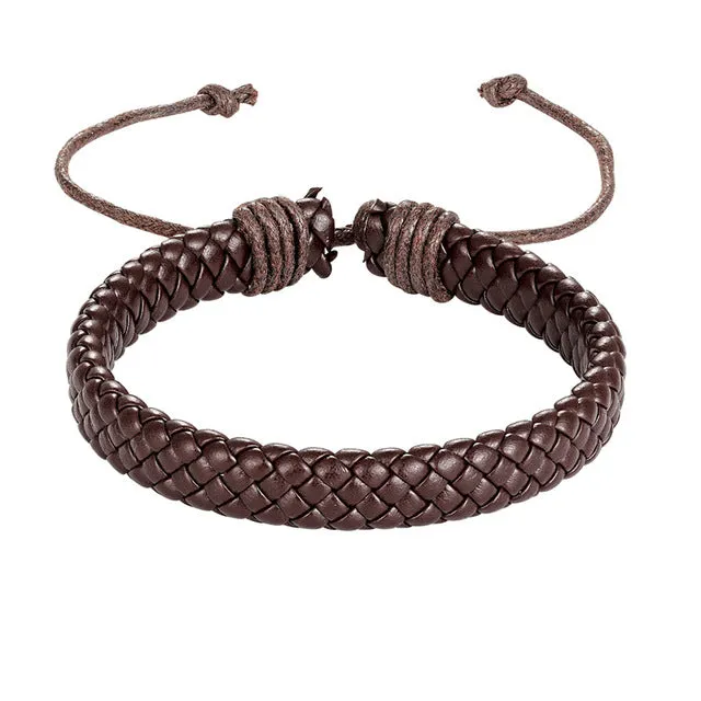 Leather Bracelet Men Vintage Punk Anchor Bracelets Women Nautical Jewelry Preferred Gift