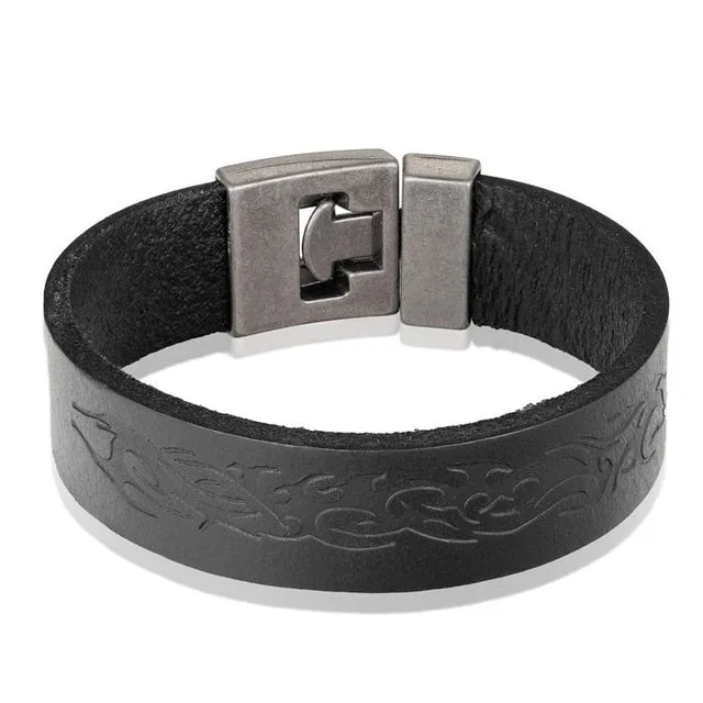 Leather Bracelet Men Vintage Punk Anchor Bracelets Women Nautical Jewelry Preferred Gift