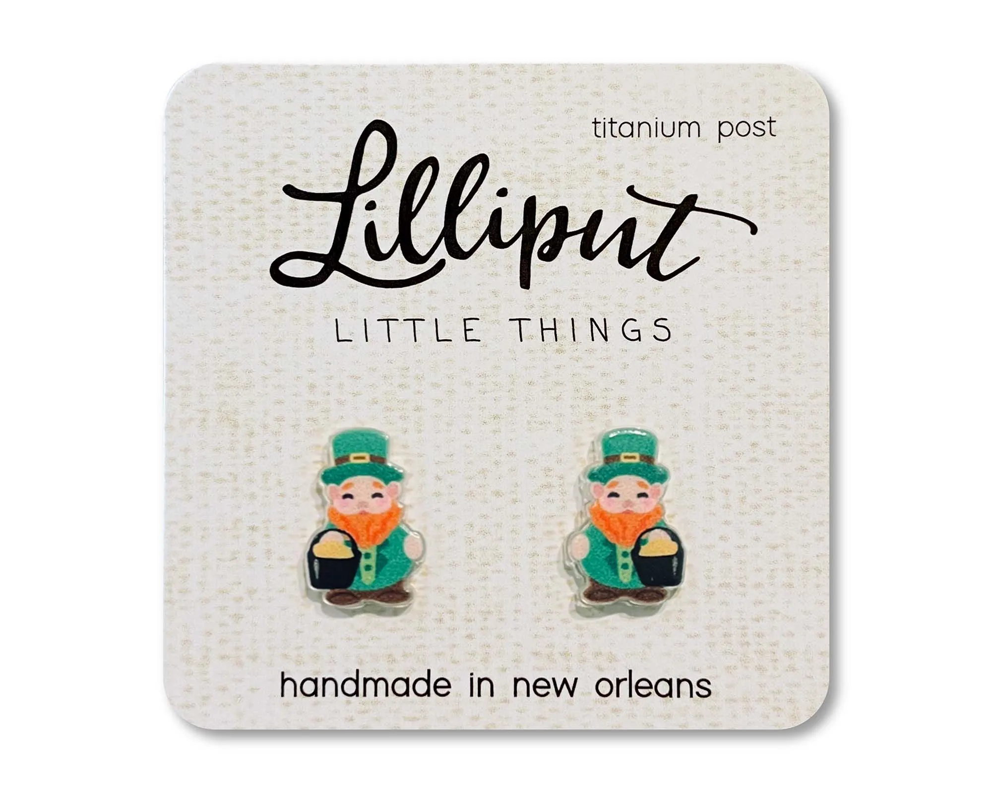 Leprechaun Earrings // St Patricks Day