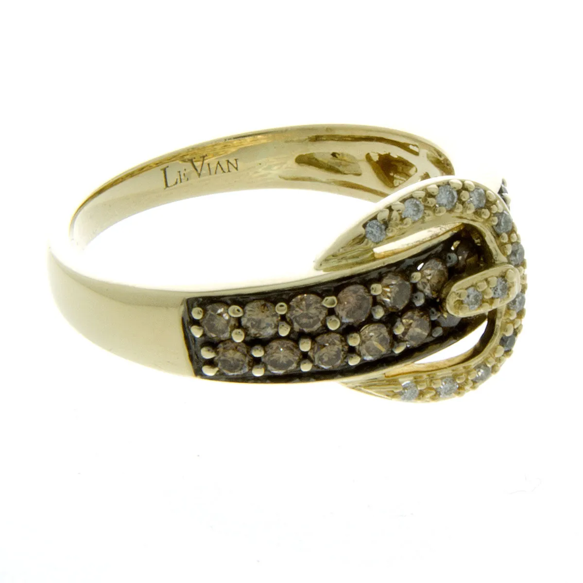 LeVian Chocolate Diamond Buckle Ring