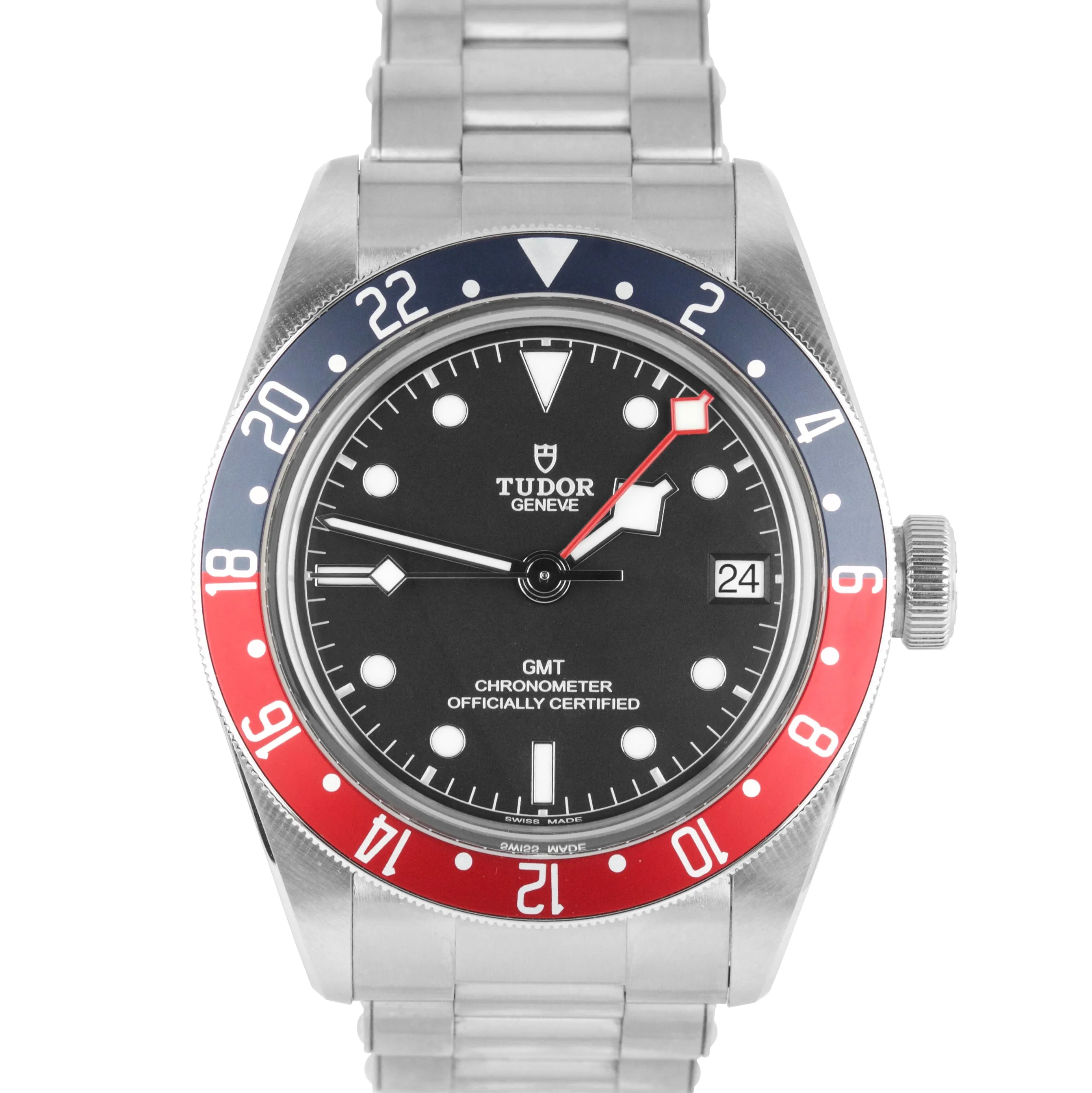 LNIB Tudor Black Bay GMT Pepsi 41mm Stainless Steel Black Date Watch 79830RB