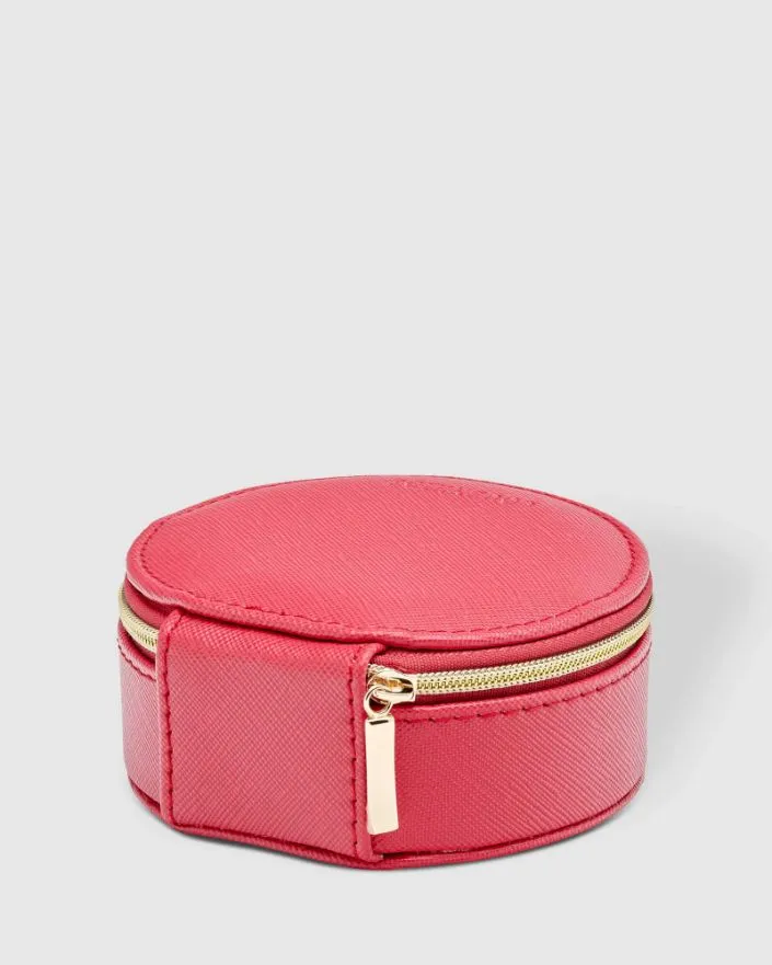 LOUENHIDE Sisco Jewellery Box - Raspberry