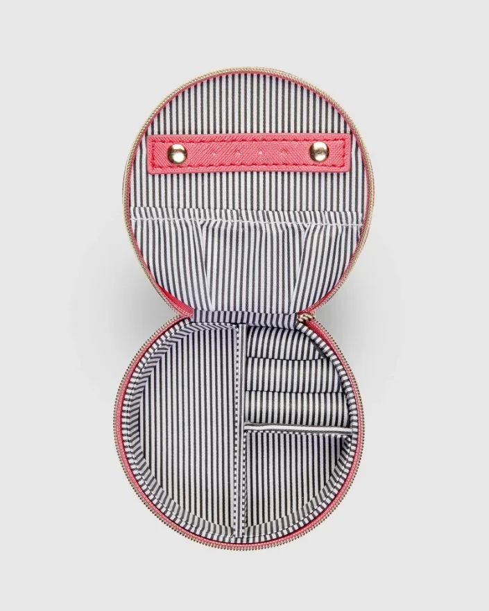 LOUENHIDE Sisco Jewellery Box - Raspberry