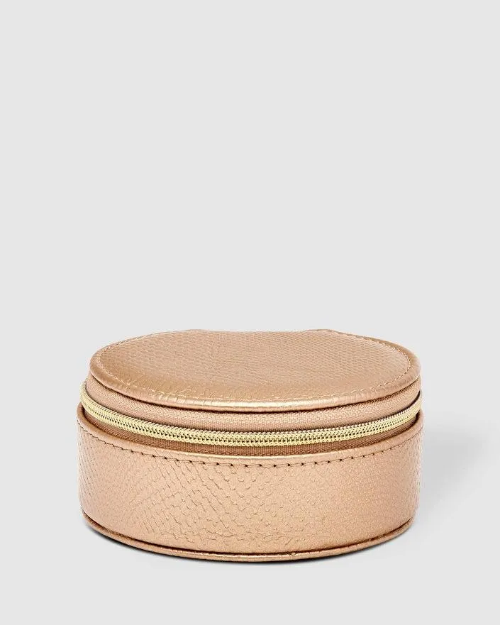 LOUENHIDE Sisco Lizard Jewellery Box - Champagne