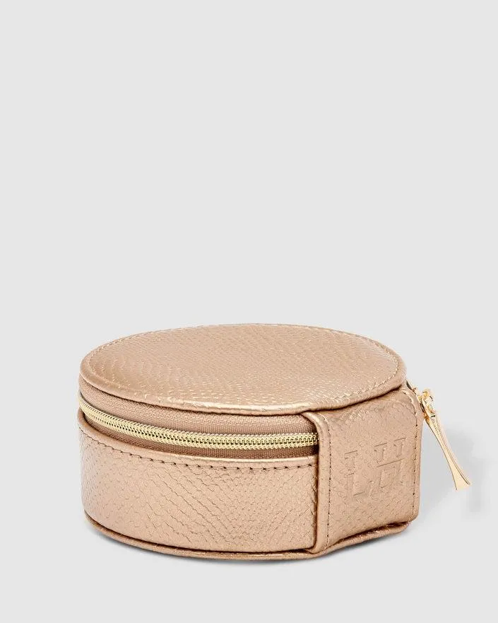 LOUENHIDE Sisco Lizard Jewellery Box - Champagne