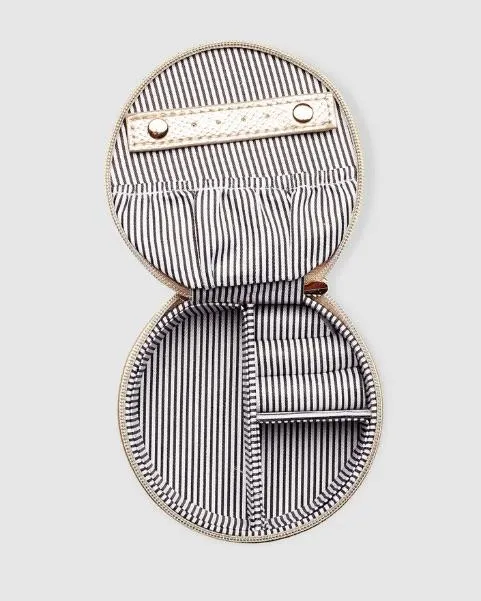 LOUENHIDE Sisco Lizard Jewellery Box - Champagne