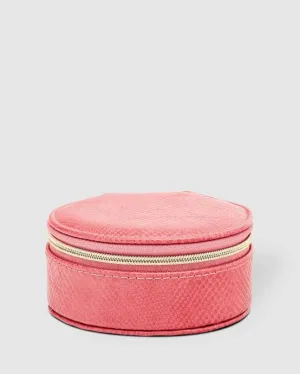 LOUENHIDE Sisco Lizard Jewellery Box - Dark Blush
