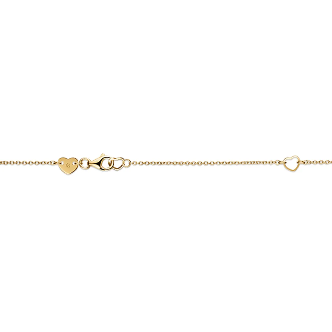 LU Droplet 18K Yellow Gold Diamond Pendant Necklace
