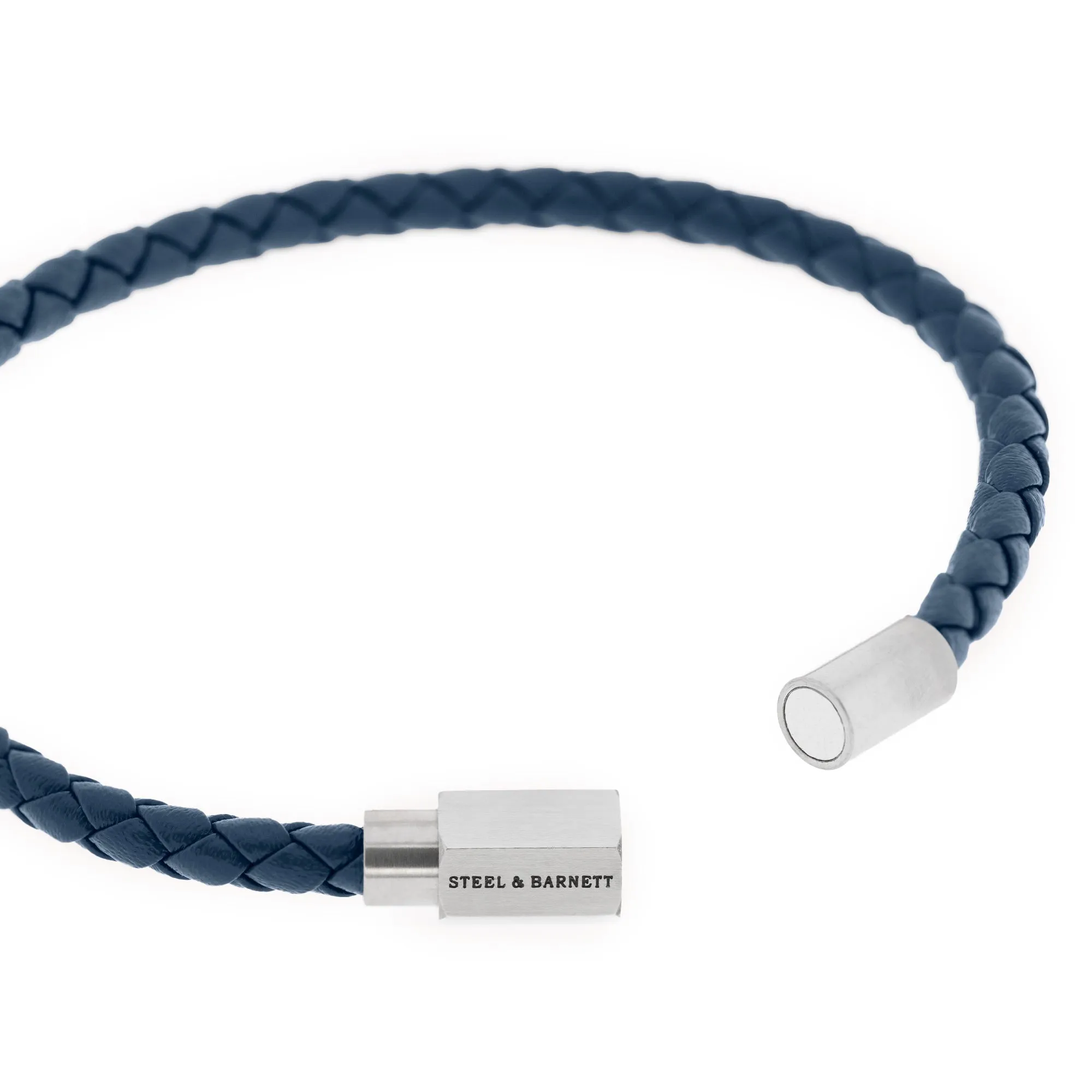Luke Landon Nappa Leather Bracelet Blue
