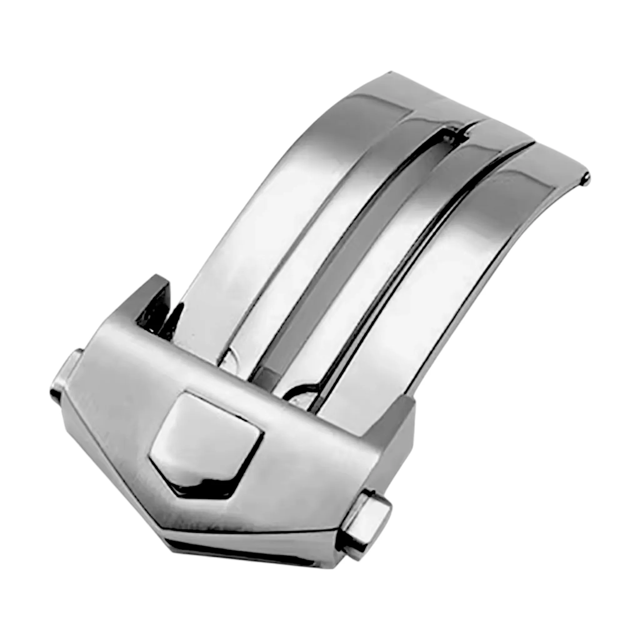 Luxury Calf Perforated Leather Straps For Deployment Clasps