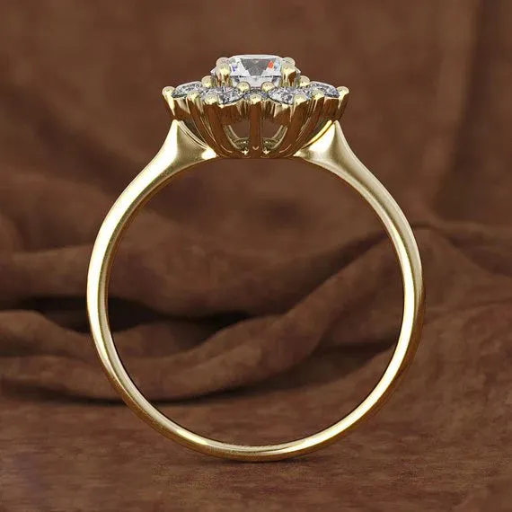 Luxury Female Snowflake Rings Solid 925 Sterling Silver Crystal Zircon Stone Rings for Women Promise Love Wedding  Band Jewelry