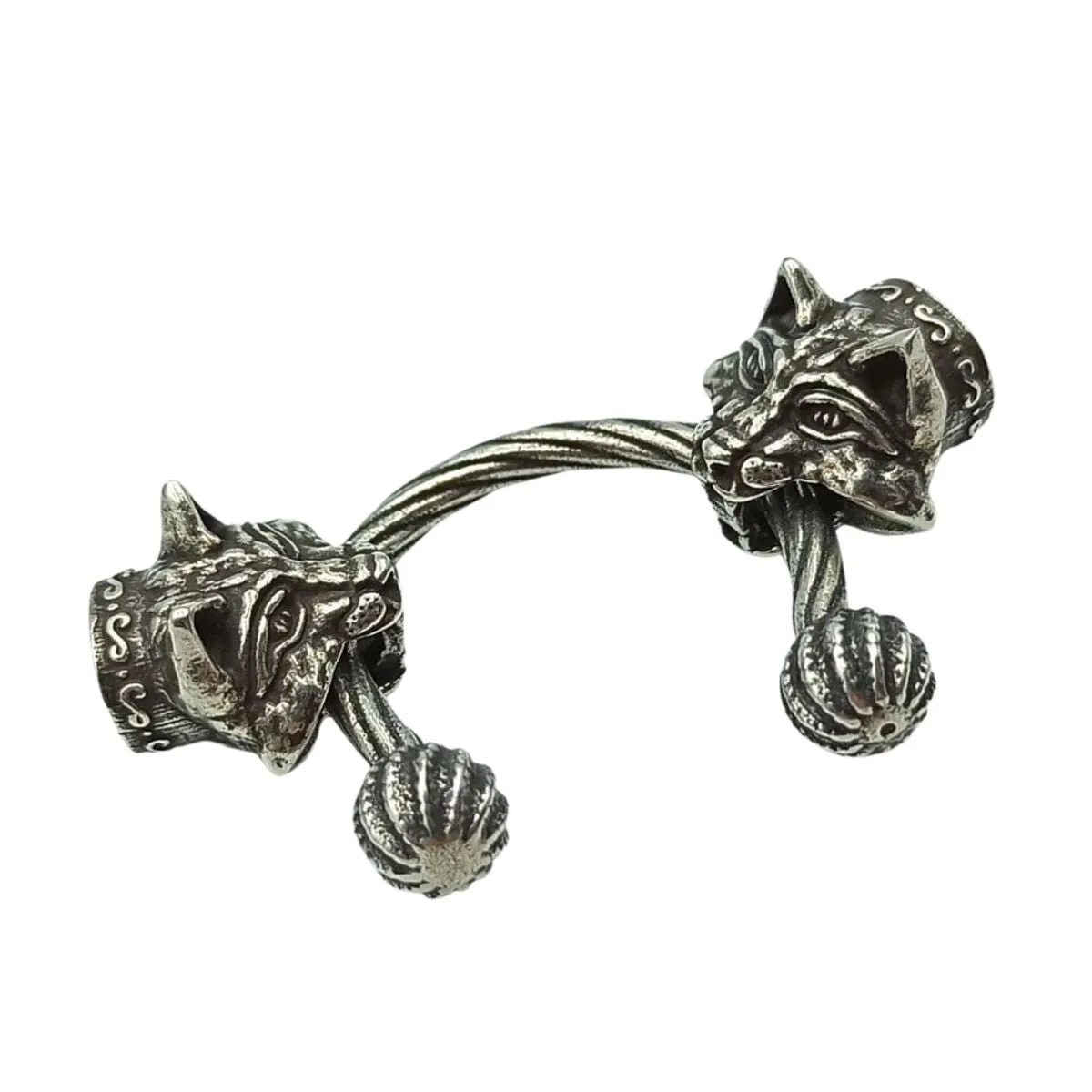 Lynx necklace clasp from silver