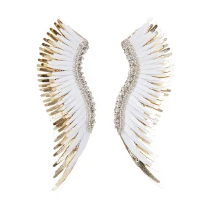 Madeline Earrings (White/Gold)