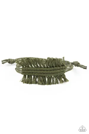 Make Yourself at HOMESPUN Green Paparazzi Bracelet
