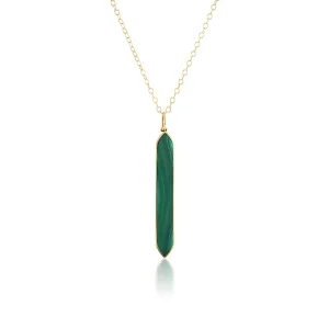 Malachite Goddess Necklace