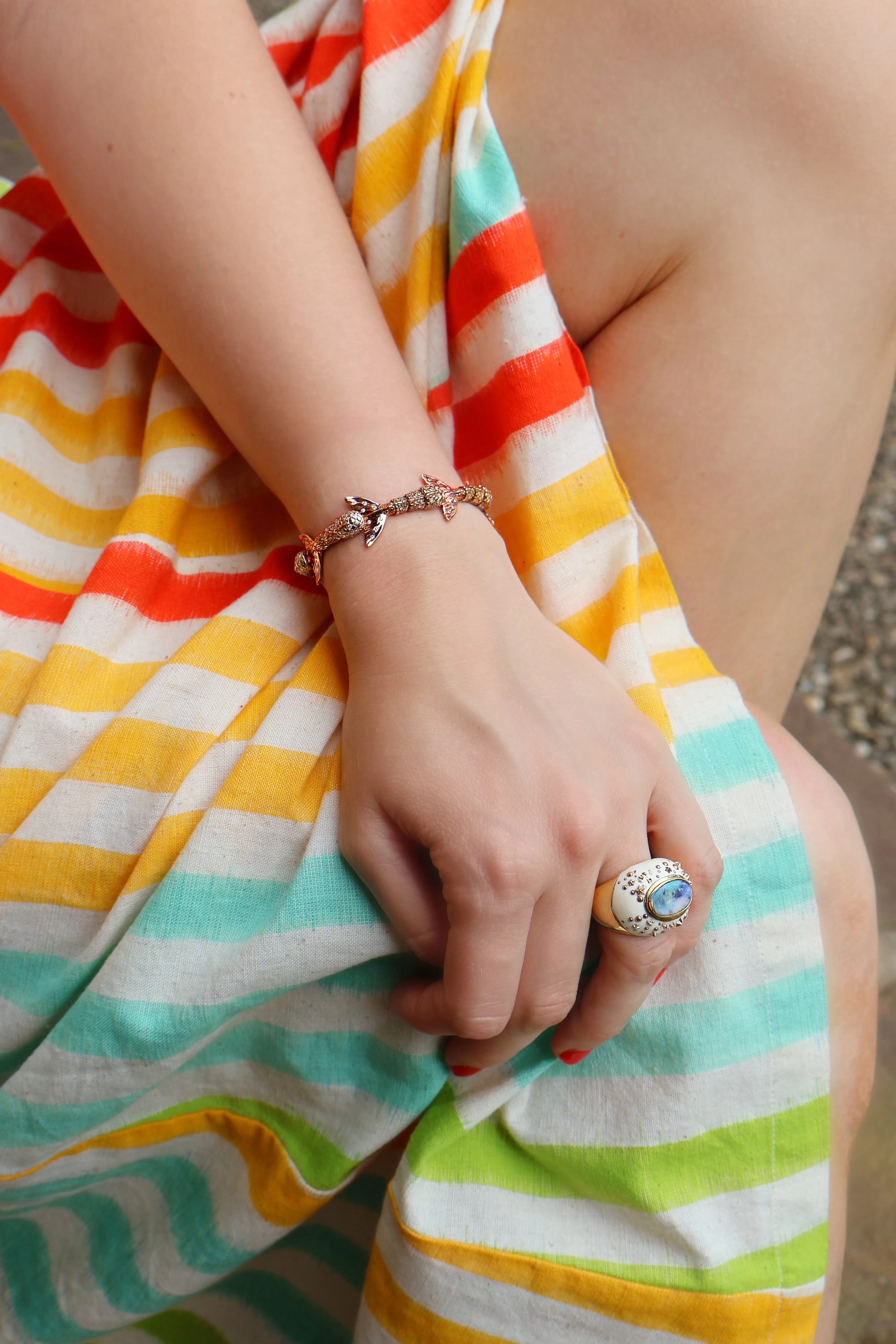 Mammoth & Opal Galaxy Dome Ring