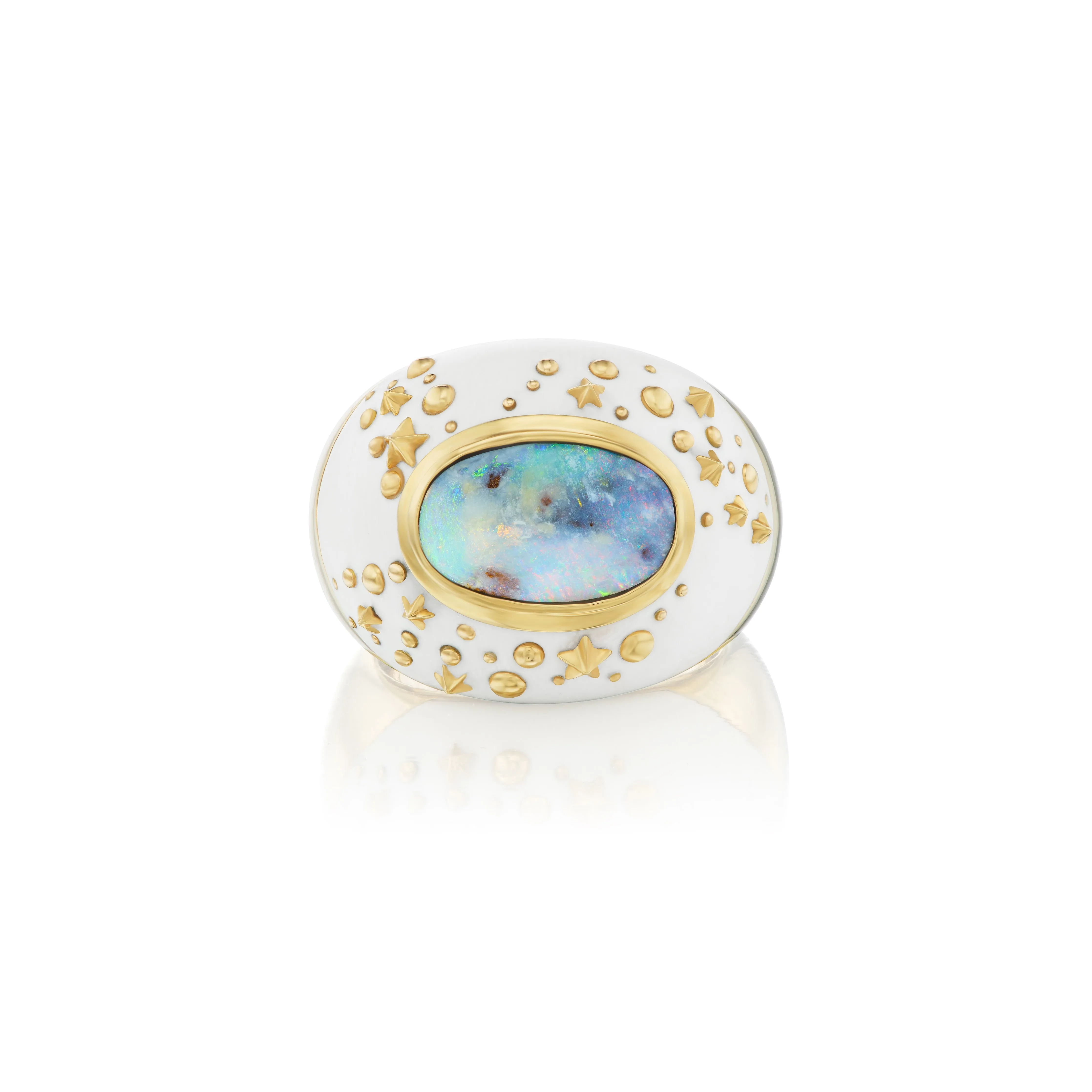 Mammoth & Opal Galaxy Dome Ring