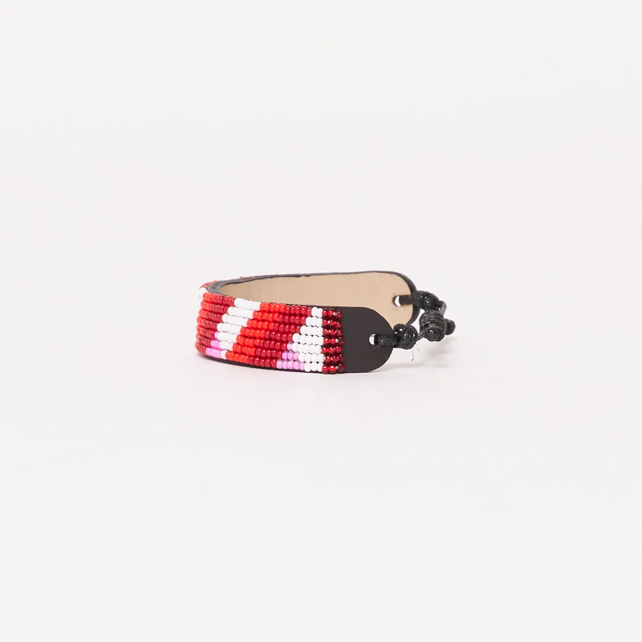 Mara Bracelet - Red Candy Stripe