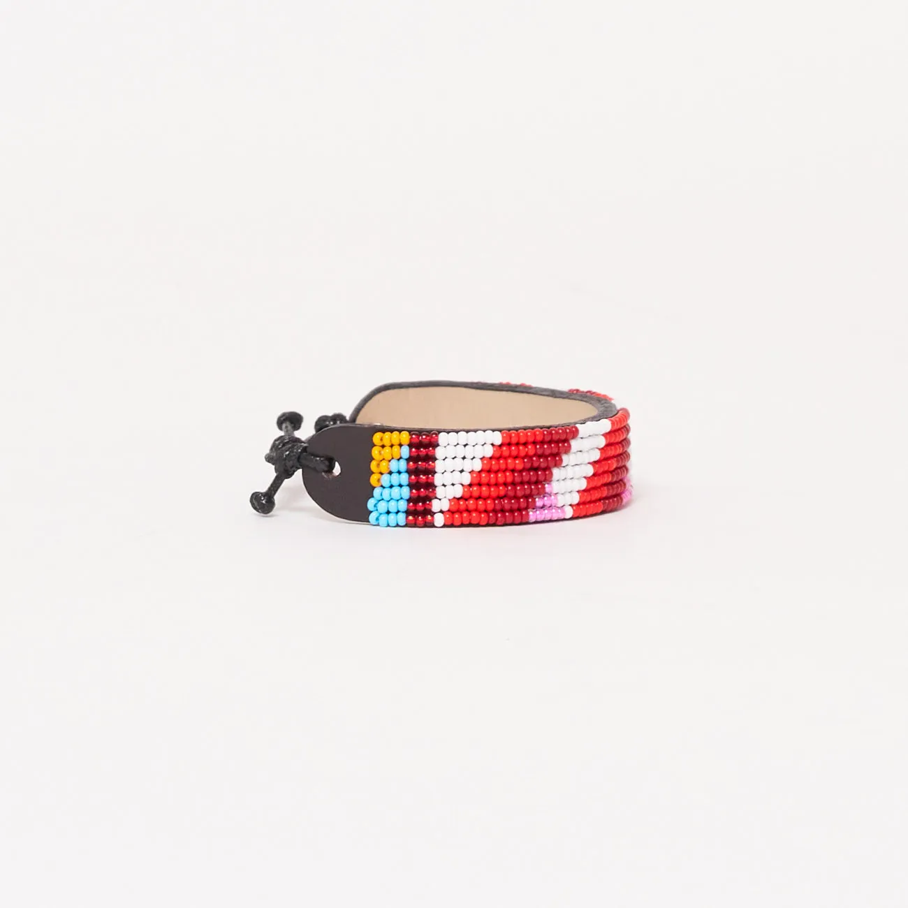 Mara Bracelet - Red Candy Stripe