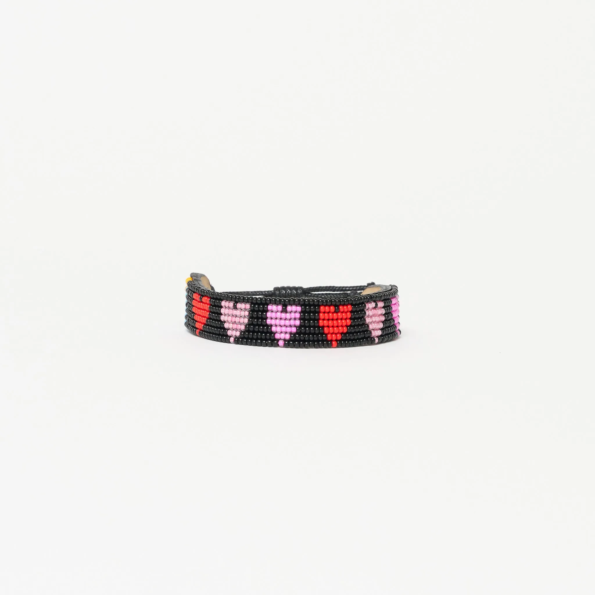 Mara Heart Bracelet - Black/ Pink Multi