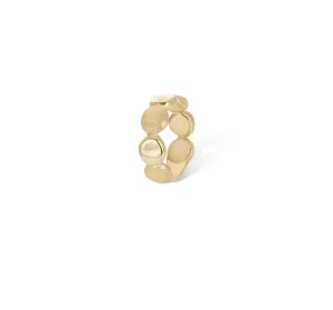 Marco Bicego Jaipur 18K Yellow Gold Engraved and Polished Single Row Ring
