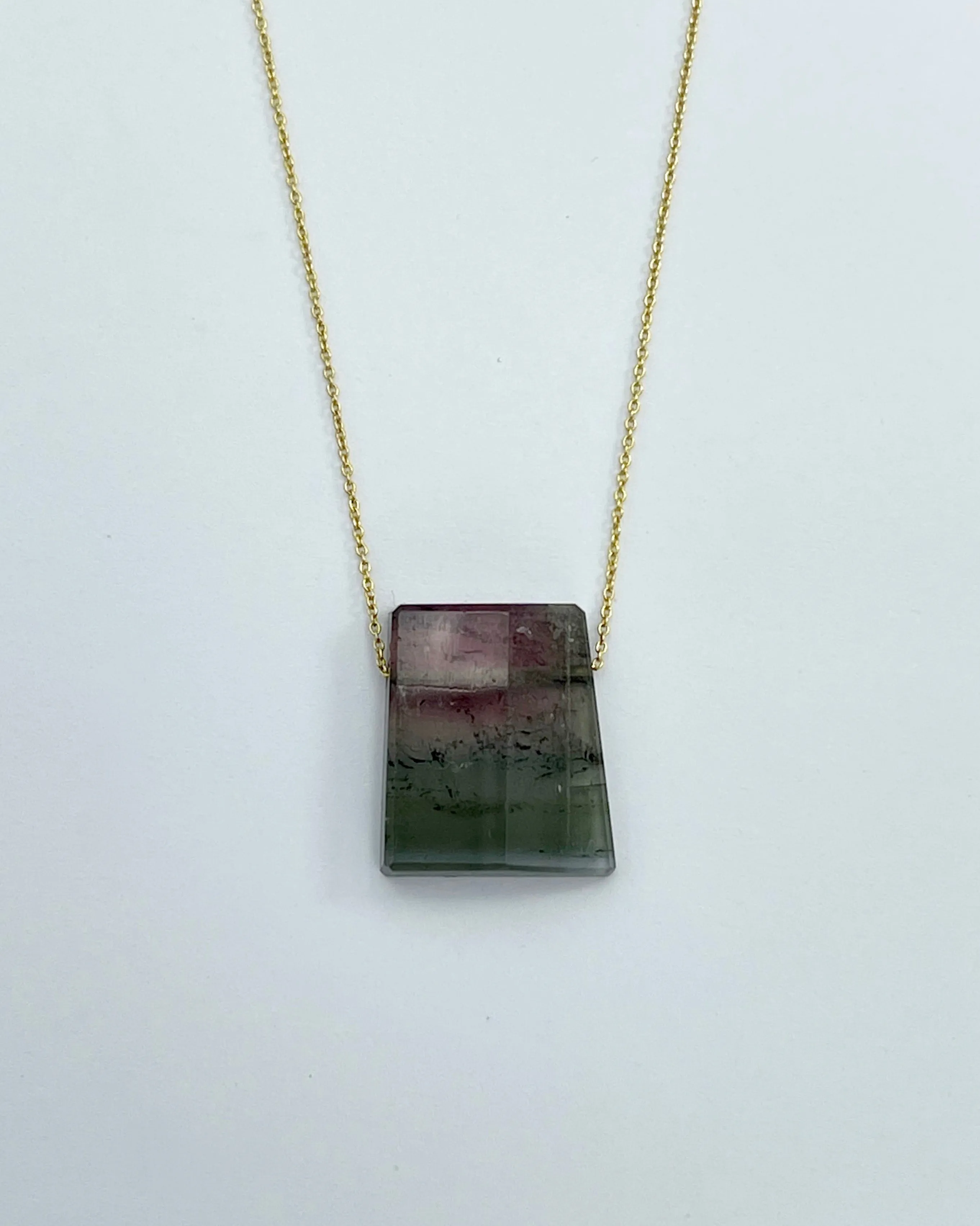 Margaret Solow Stone Necklace on 14K Chain