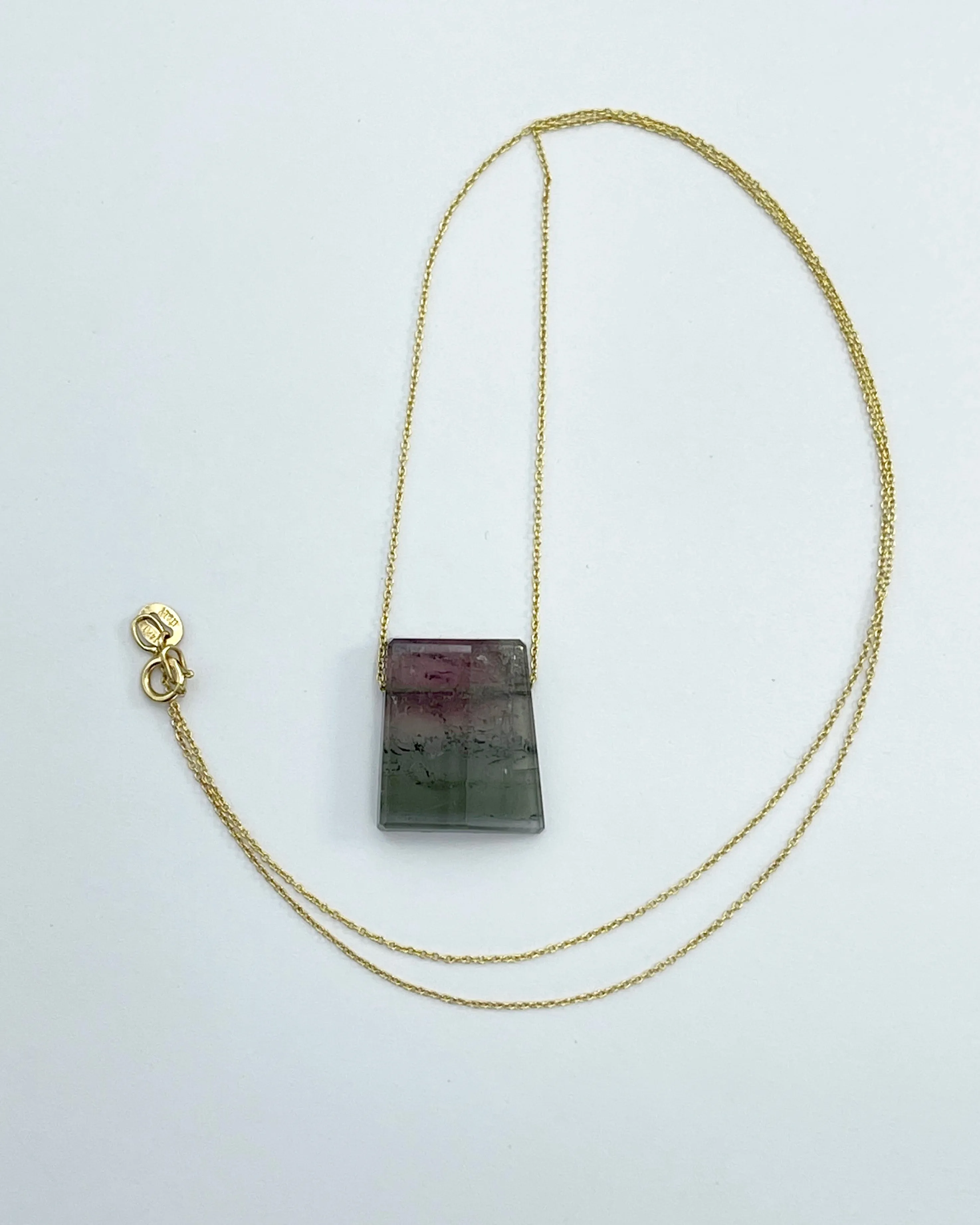 Margaret Solow Stone Necklace on 14K Chain