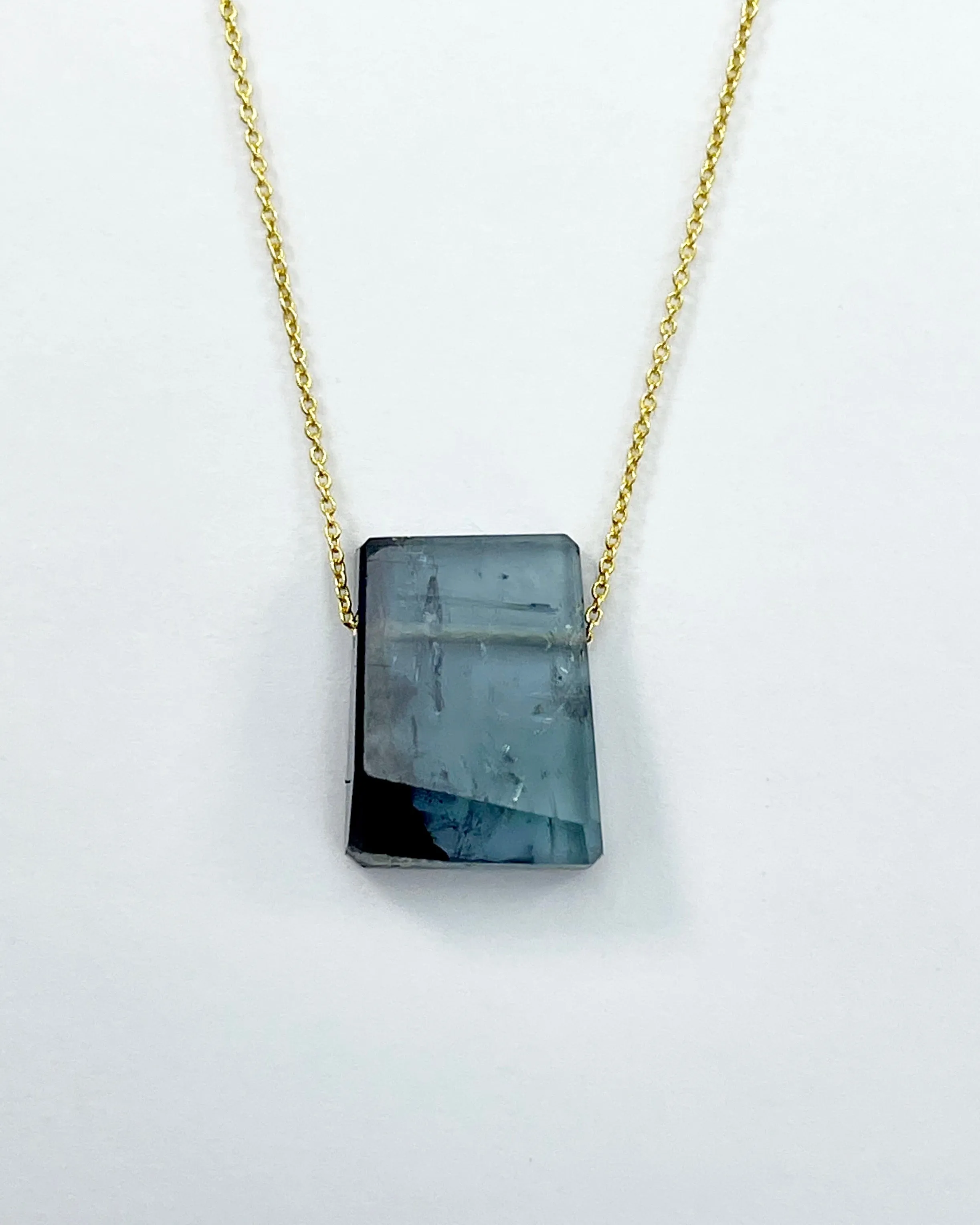 Margaret Solow Stone Necklace on 14K Chain