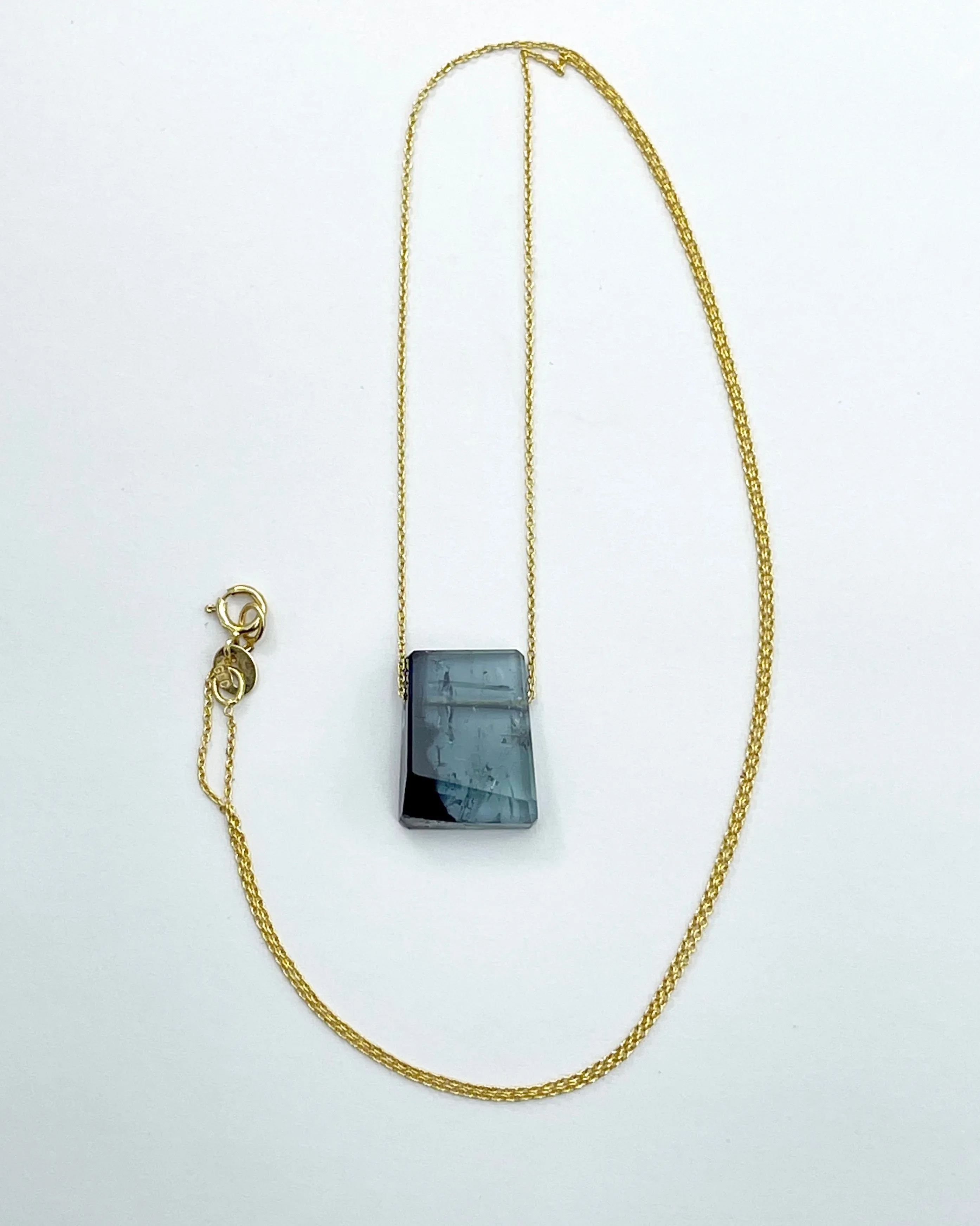 Margaret Solow Stone Necklace on 14K Chain