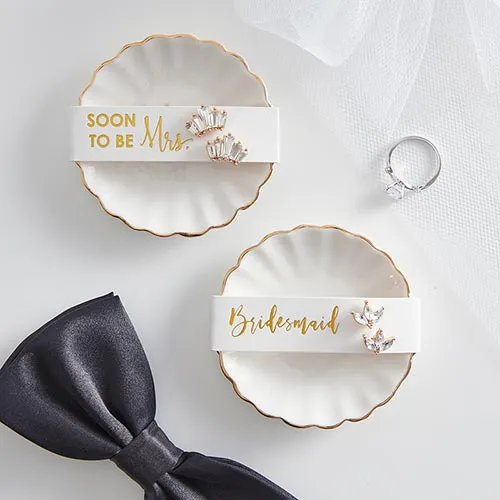 Marquis Trio Earrings & Bridesmaid Trinket Tray