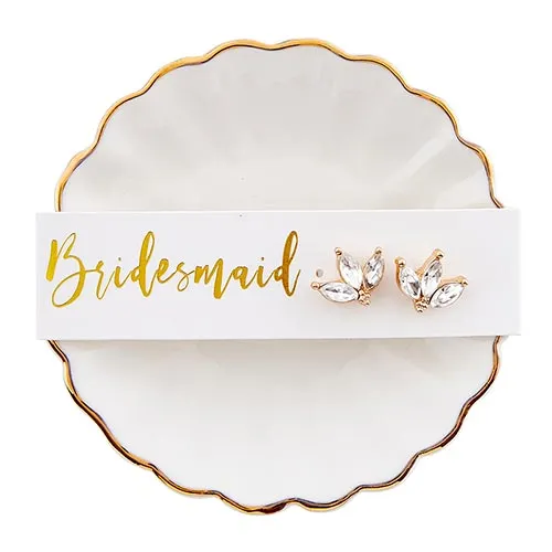Marquis Trio Earrings & Bridesmaid Trinket Tray