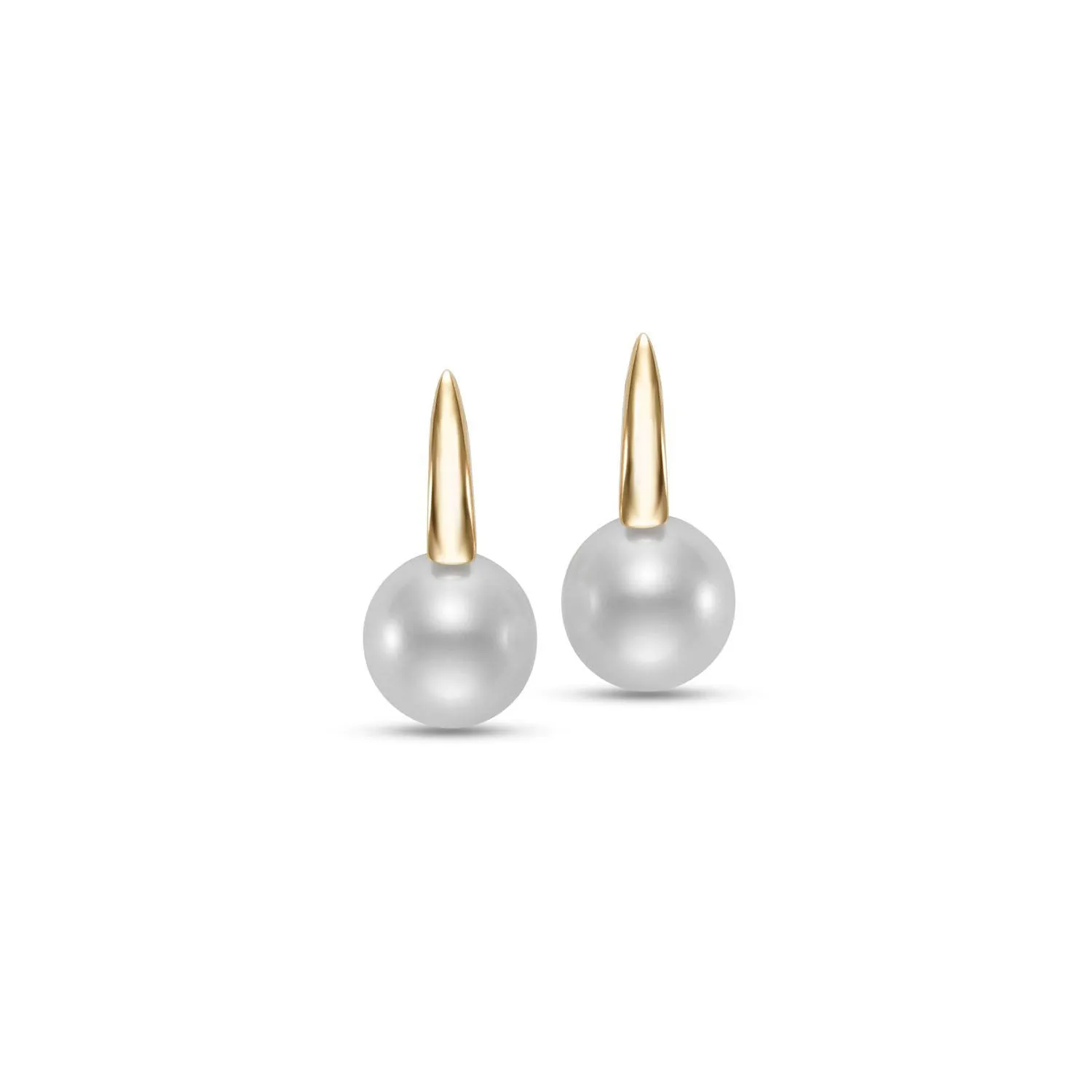 Mastoloni 14k Yellow Gold Gift From The Sea Pear Classic Round Pearls Earrings – G24055E