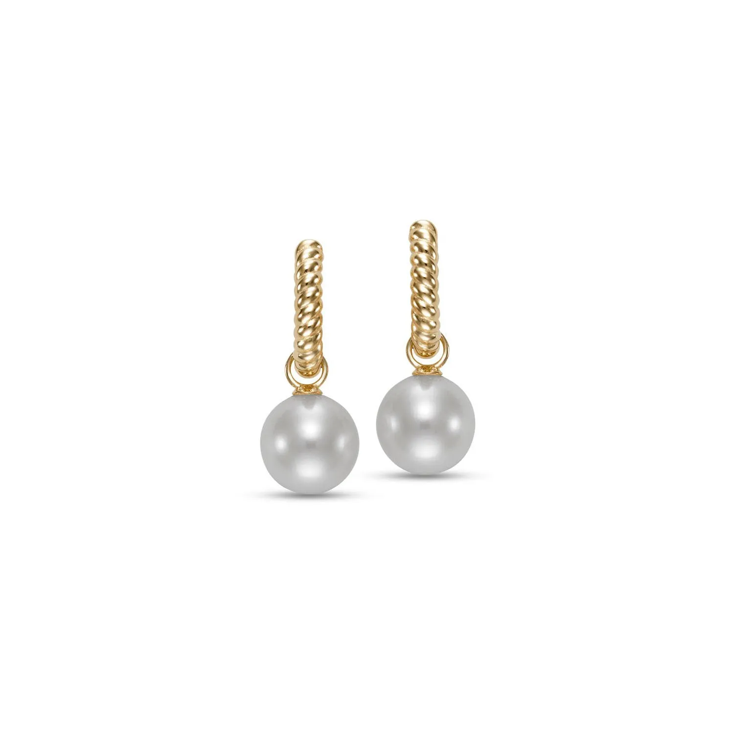 Mastoloni 14k Yellow Gold Gifts From The Sea Hoop Fresh Water Pearls Earrings – G24015E