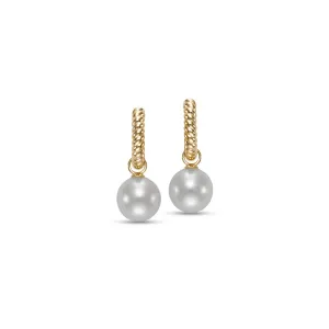 Mastoloni 14k Yellow Gold Gifts From The Sea Hoop Fresh Water Pearls Earrings – G24015E