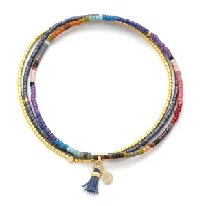 MB001 Chromacolor Bracelet Trio Dark Multi Gold