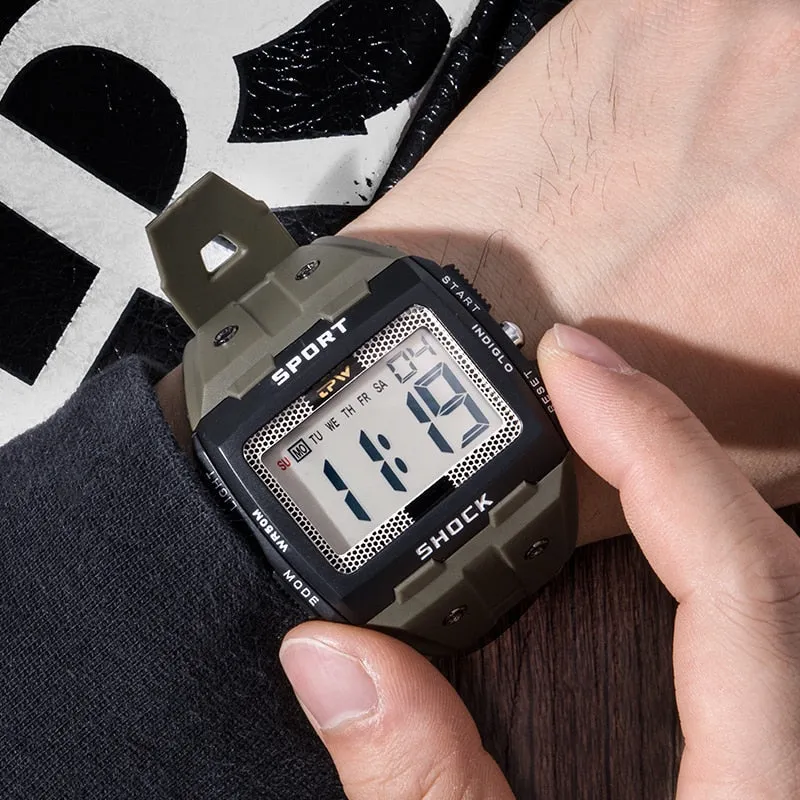 Men's 5ATM Waterproof Sports Watches