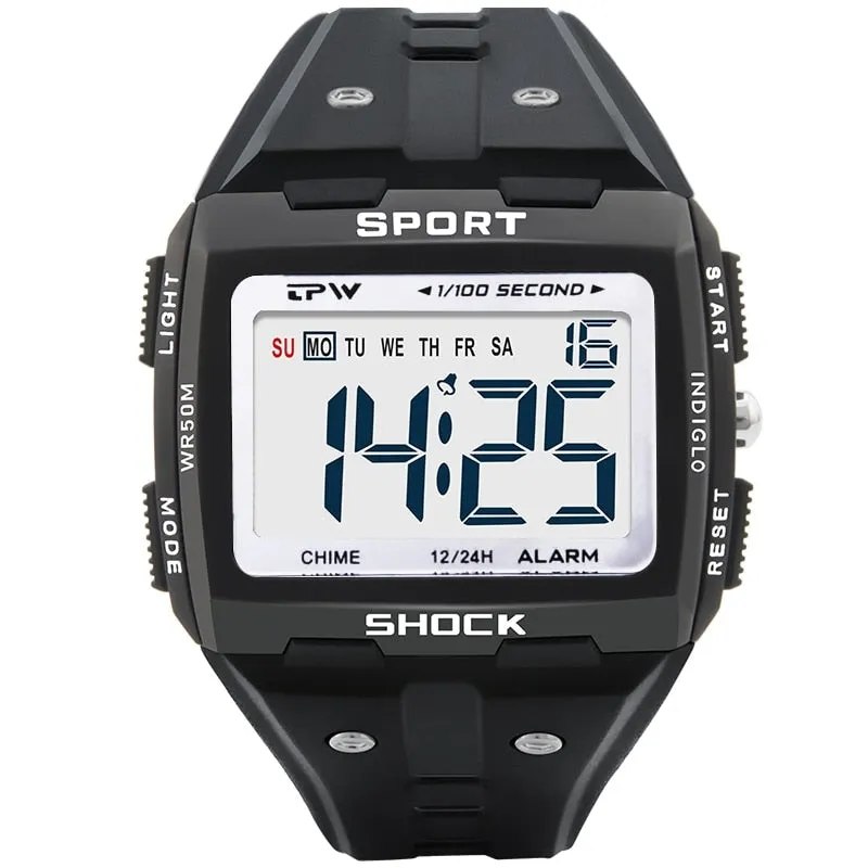 Men's 5ATM Waterproof Sports Watches