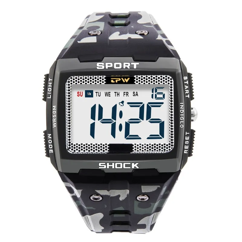 Men's 5ATM Waterproof Sports Watches