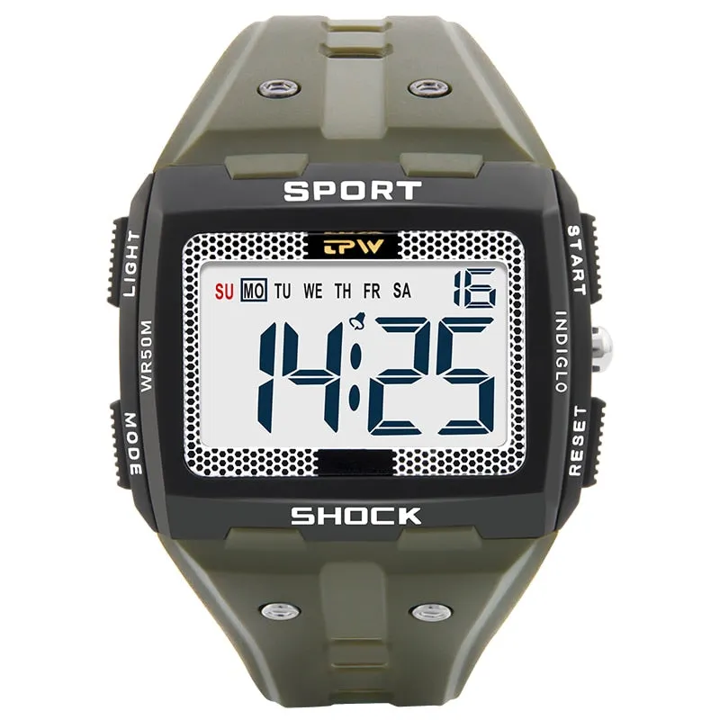 Men's 5ATM Waterproof Sports Watches