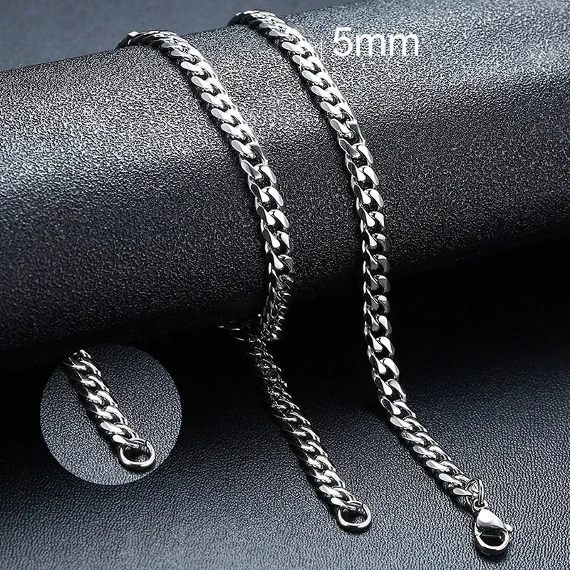 Men's Beaded Cuban Chain Necklaces