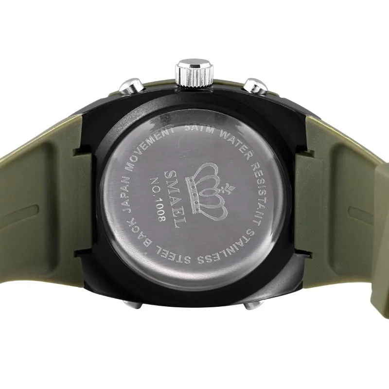 Men's Military Style Wide Bracelet Watches