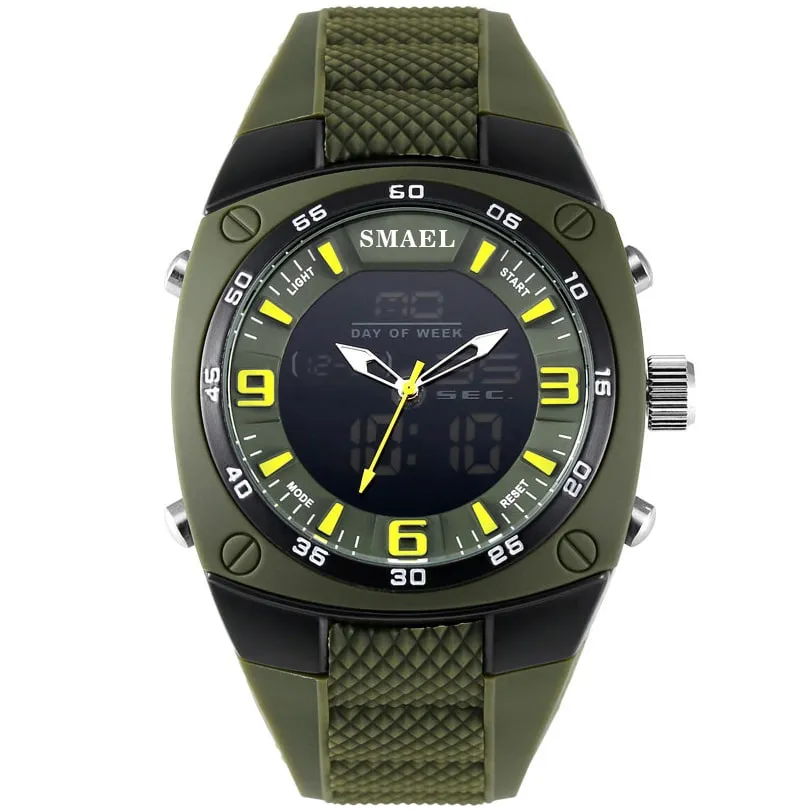 Men's Military Style Wide Bracelet Watches
