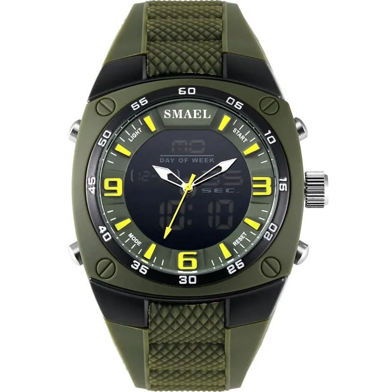 Men's Military Style Wide Bracelet Watches