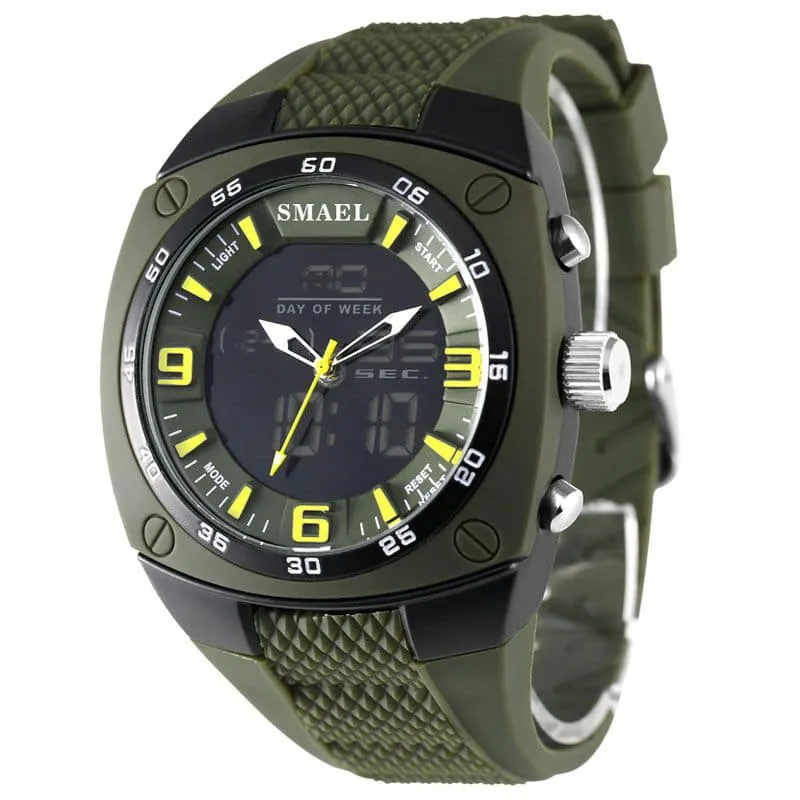 Men's Military Style Wide Bracelet Watches