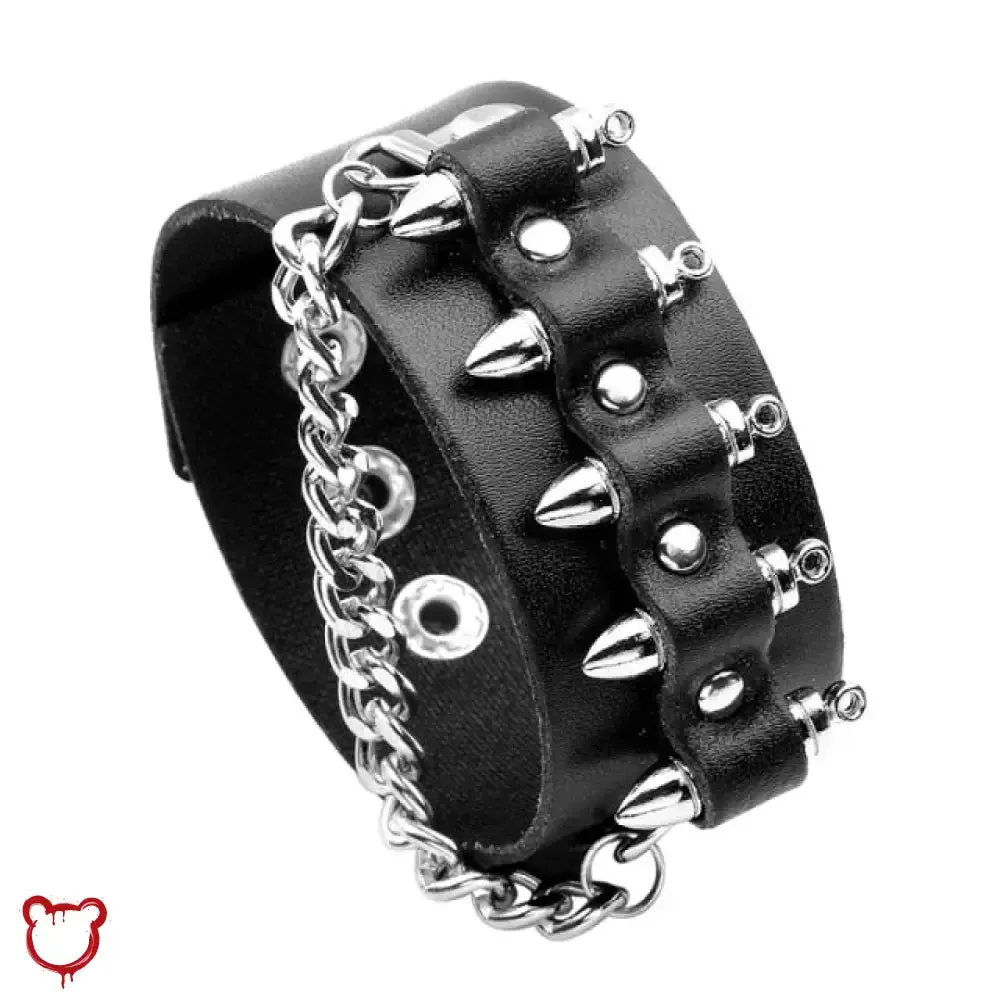 Metallic Leather Bracelets