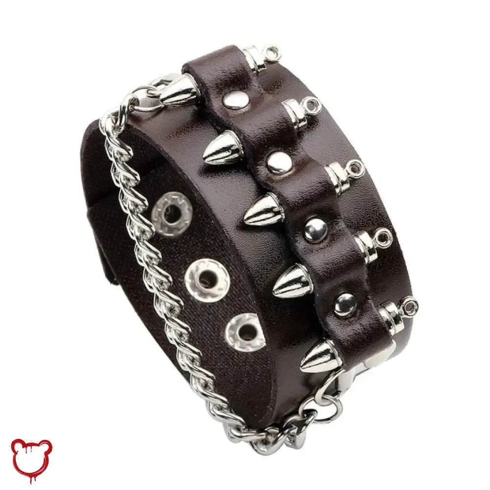 Metallic Leather Bracelets